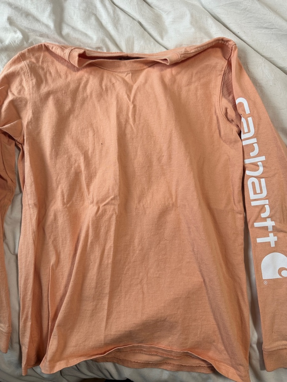 Carhartt Peach Long Sleeve Logo Tee